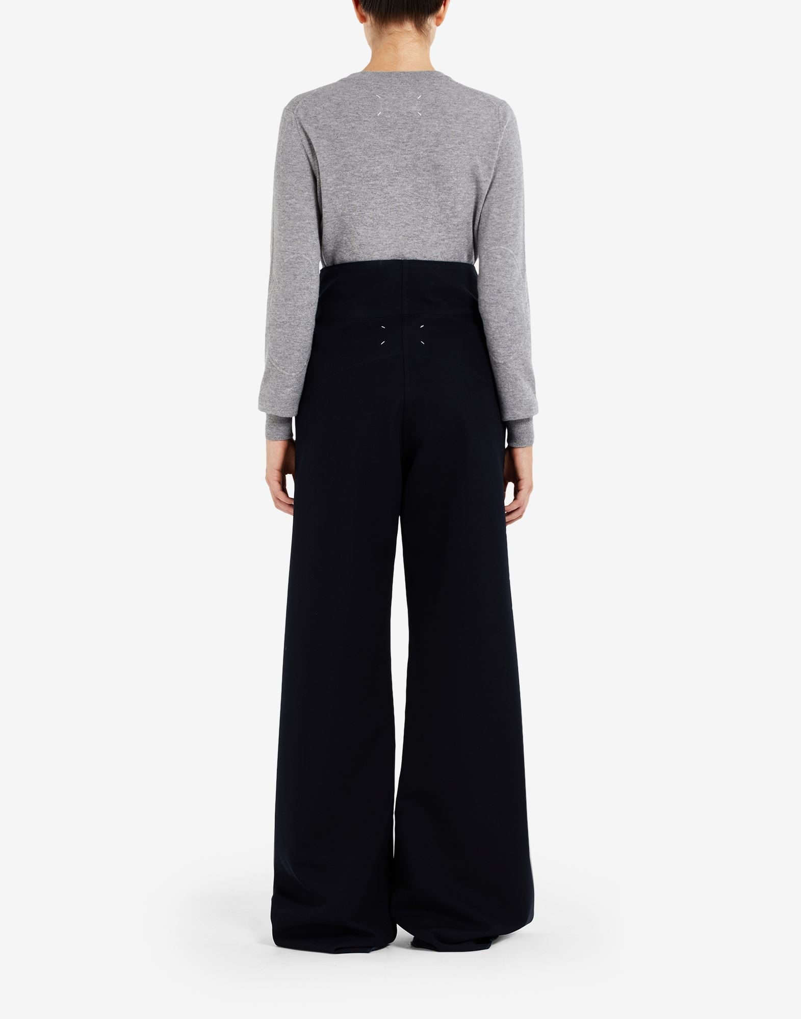 High-waisted pleated trousers - 4