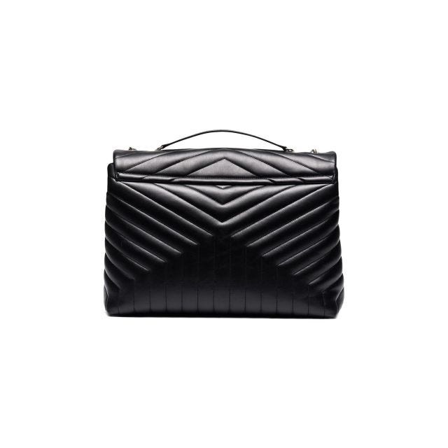 Large black Loulou shoulder bag - 3