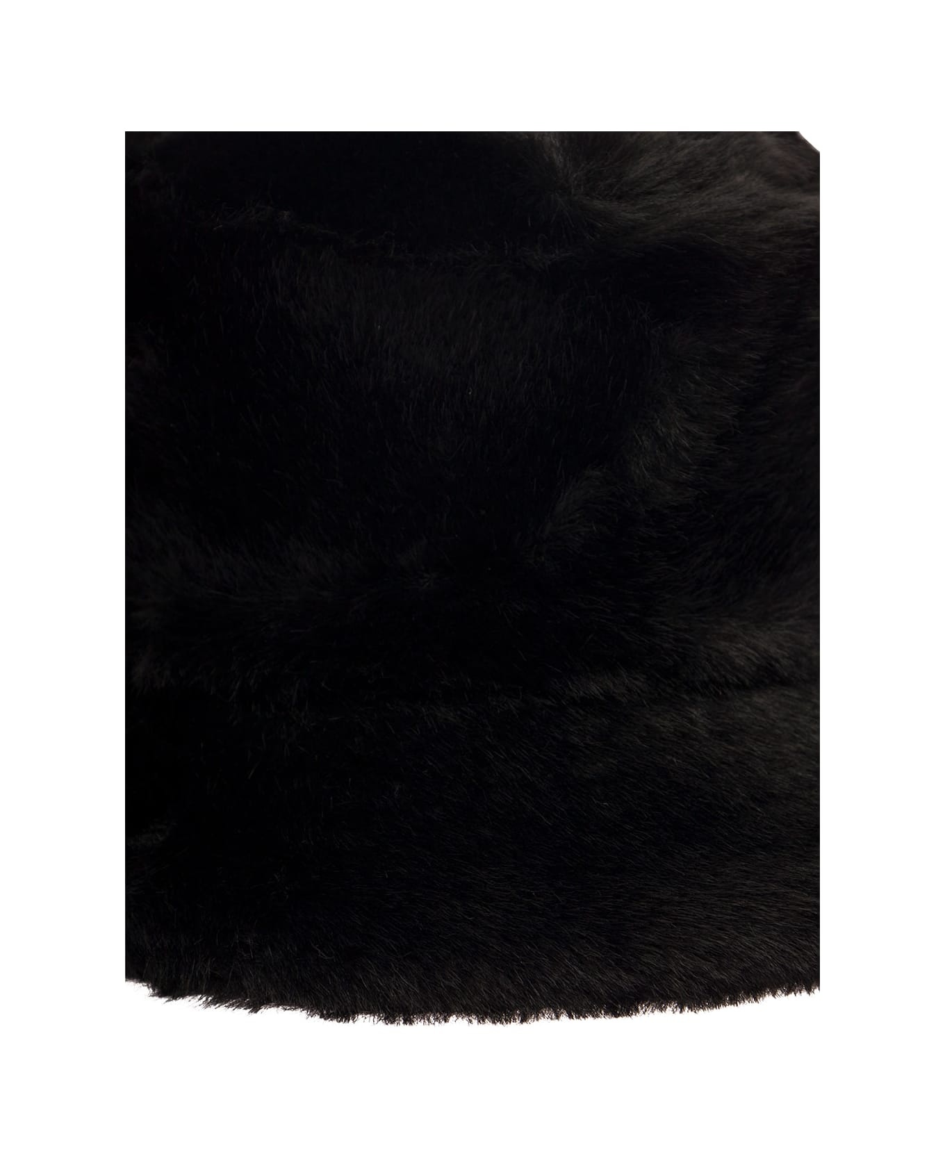 'vera' Black Hat With Low Brim In Faux Fur Woman - 3