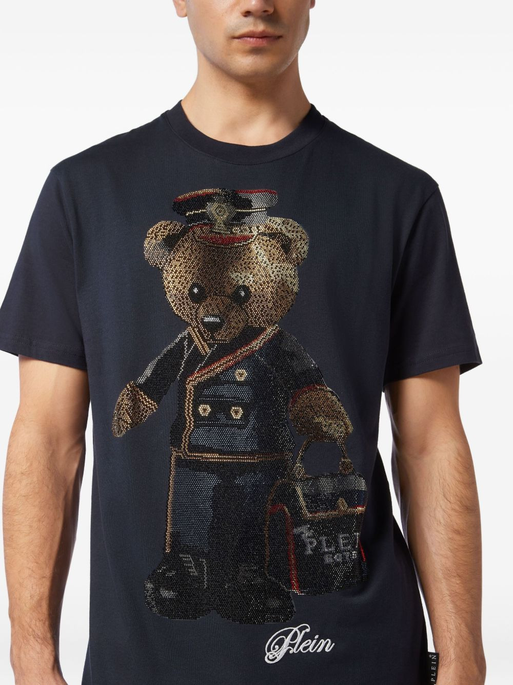 Teddy Bear crystal-embellished T-shirt - 4