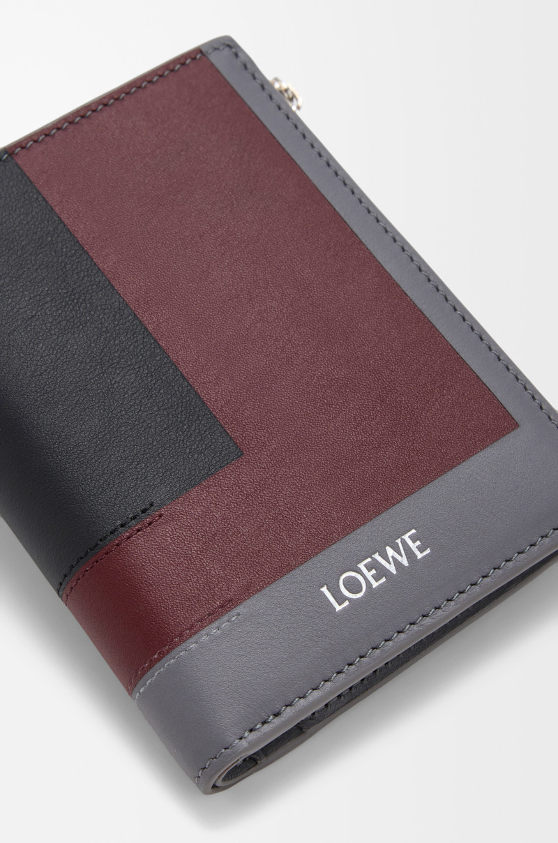 Slim compact wallet in nappa calfskin 5