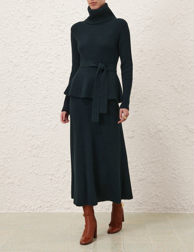 Zimmermann ILLUSTRATION PANELED RIB SKIRT outlook