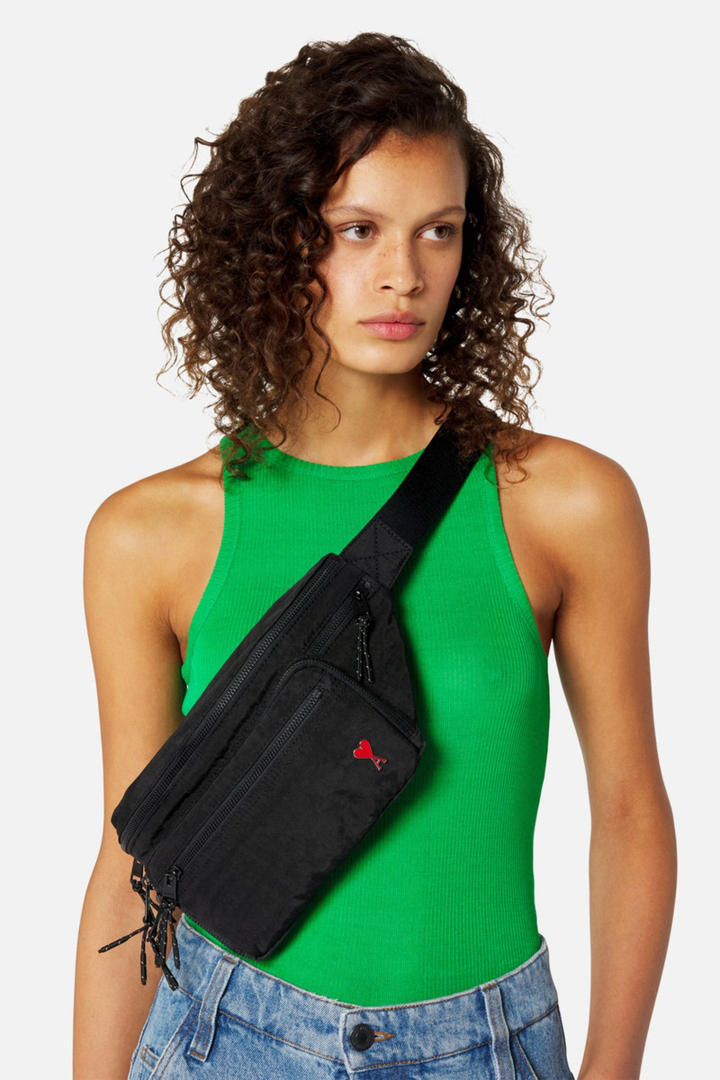 AMI Paris Bum Bag With Ami De Coeur Rivet outlook