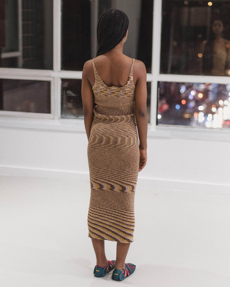 BASERANGE Flute Dress - Organic Cotton Knit outlook