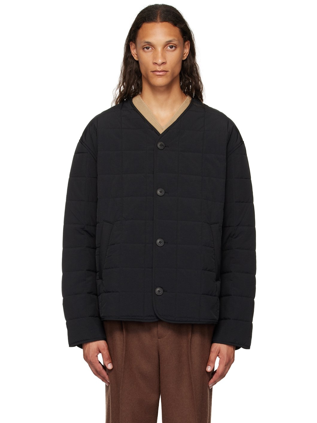 Black Padded Jacket - 1