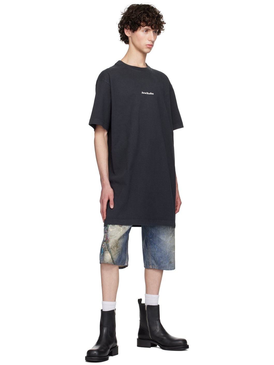 Black Printed T-Shirt - 4
