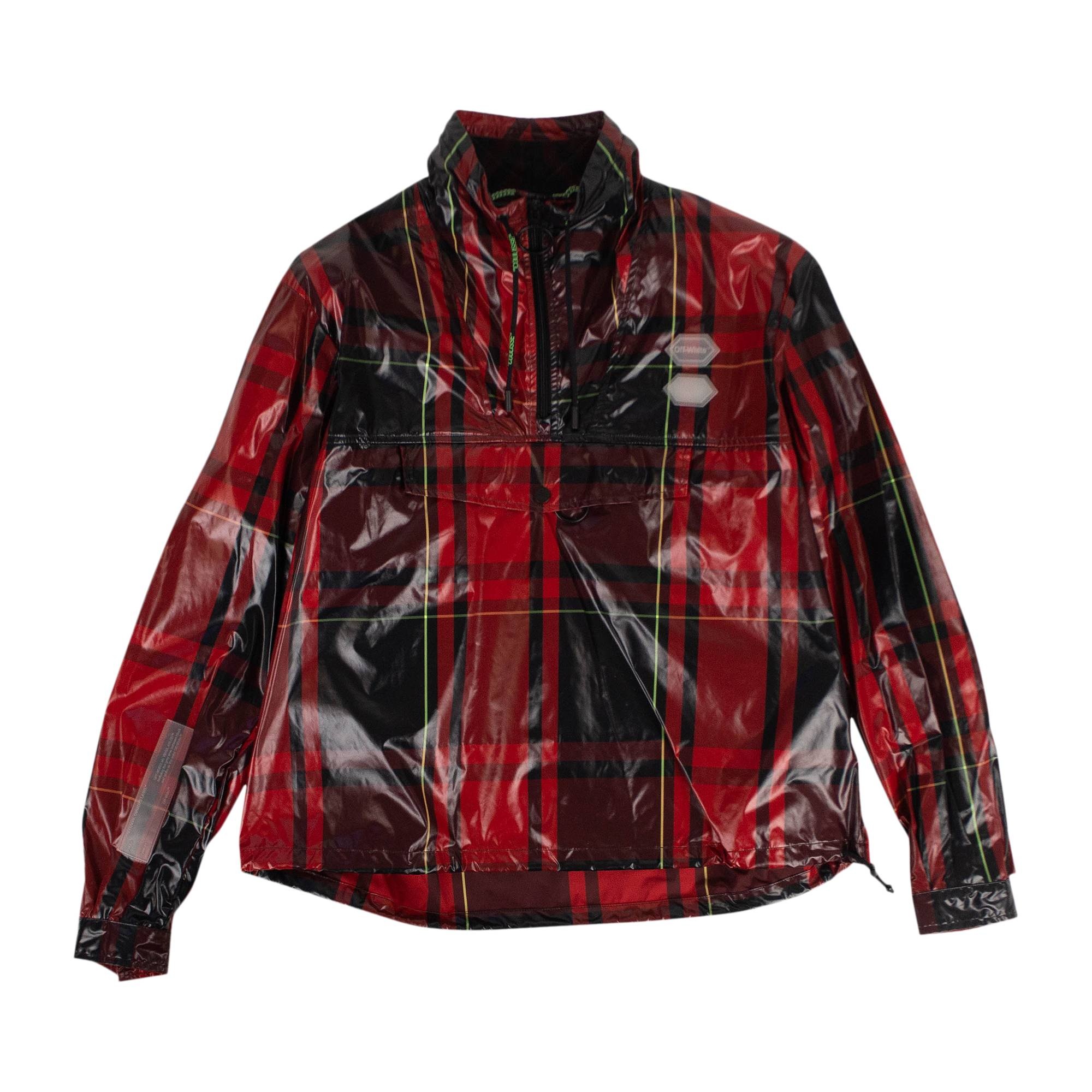 Off white red leather jacket best sale