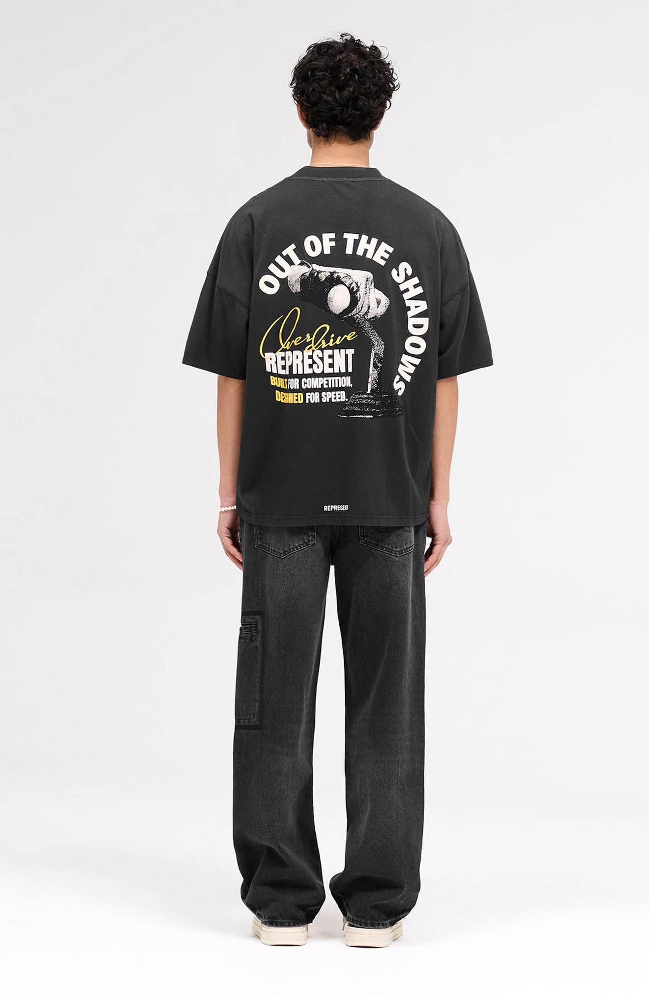 Represent Out of the Shadows Cotton Graphic T-Shirt in Vintage Black at Nordstrom - 6