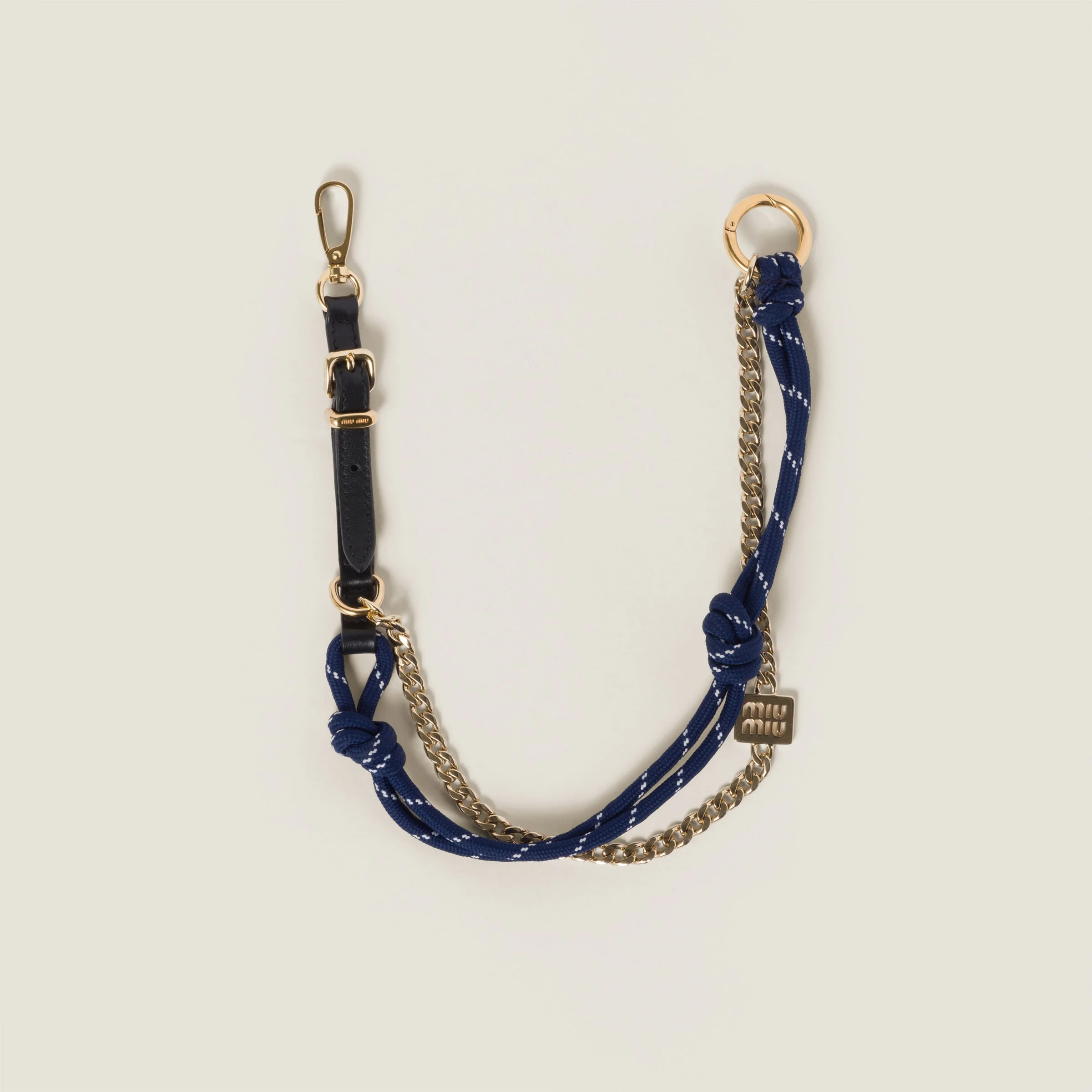 Leather, cord and metal trick - 1