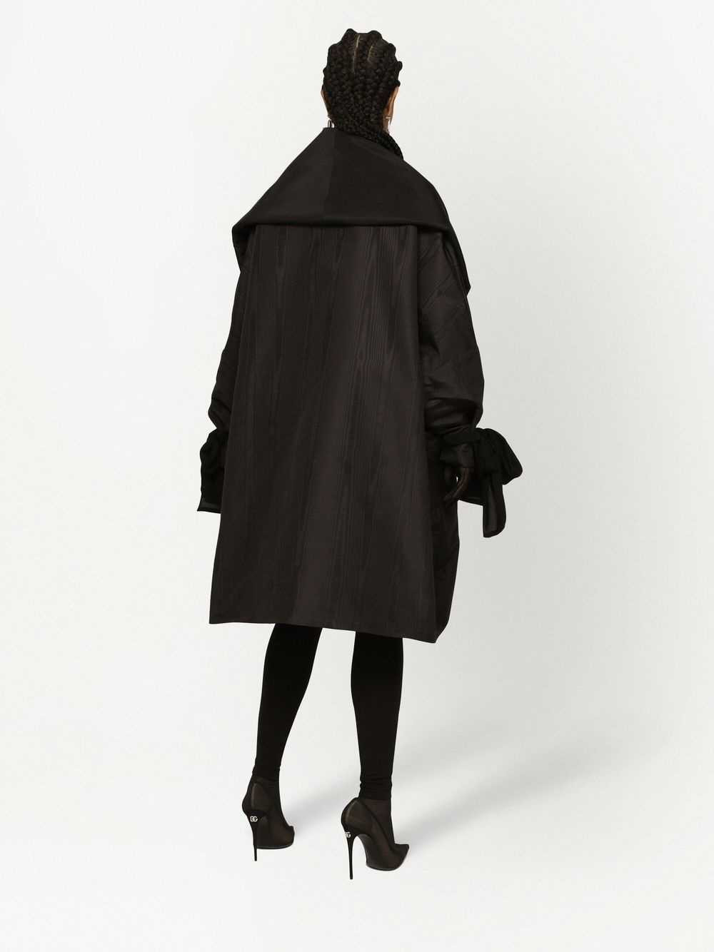 KIM DOLCE&GABBANA oversized open-front coat - 3