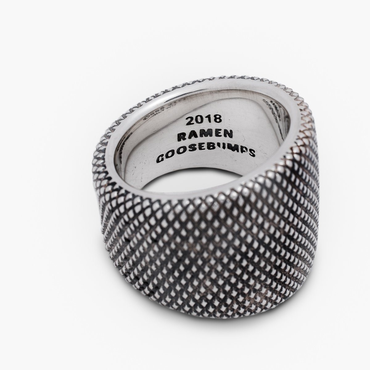GOOD ART HLYWD Ramen Goosebumps Ring  - Sterling Silver - 7