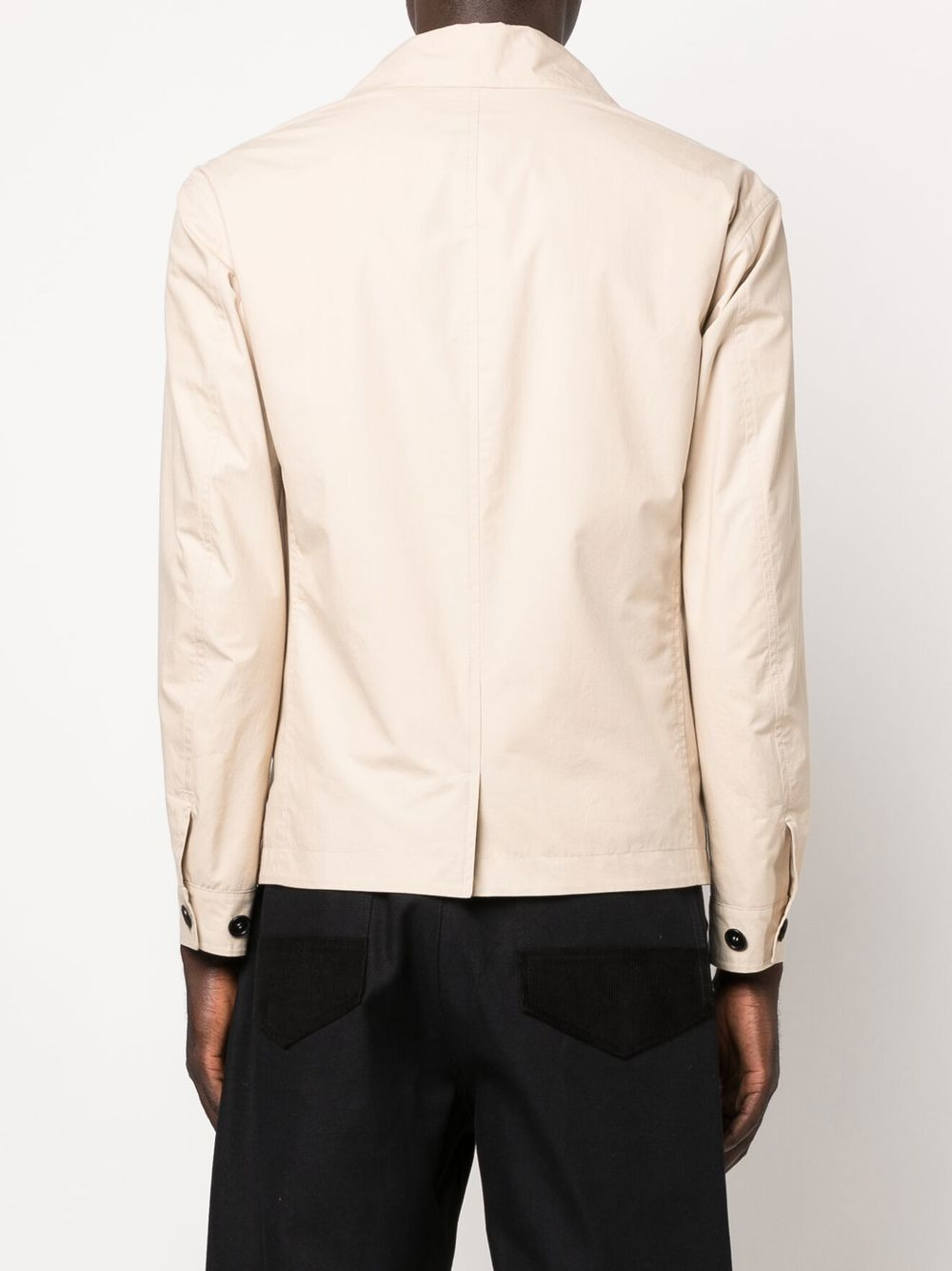 Cuban-collar organic-cotton shirt-jacket - 4
