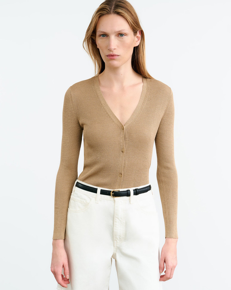 NILI LOTAN NARI SILK CARDIGAN outlook