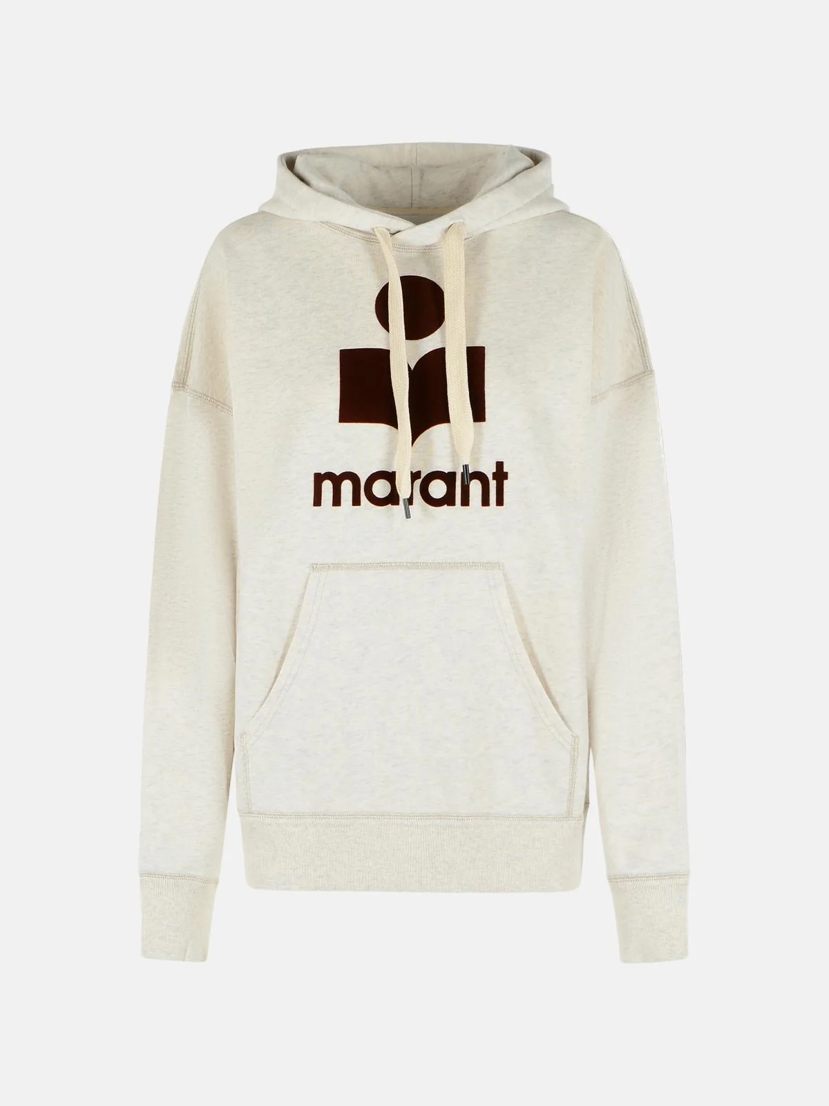 'MANSEL' SWEATSHIRT IN ECRU COTTON BLEND - 1