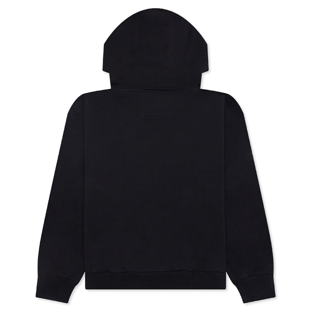 PSYCHEDELIC BOXY FIT HOODIE - BLACK - 2