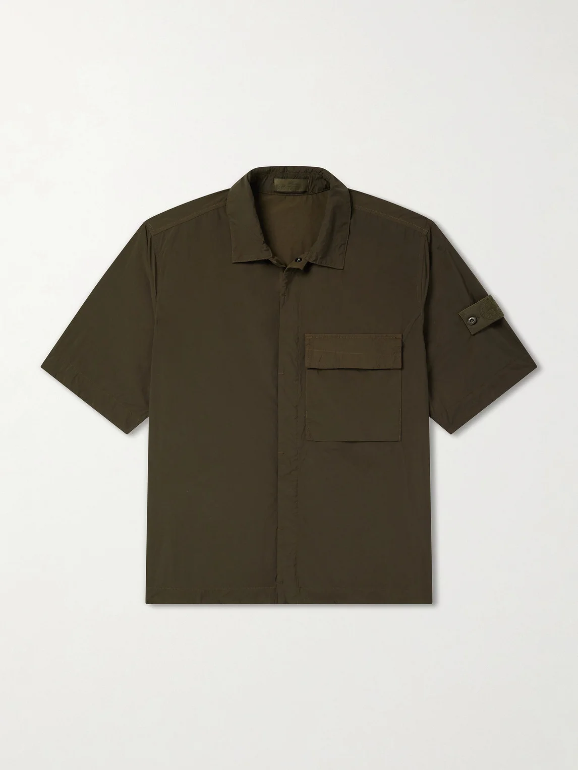 STONE ISLAND GHOST Brushed Nylon Shirt - 1
