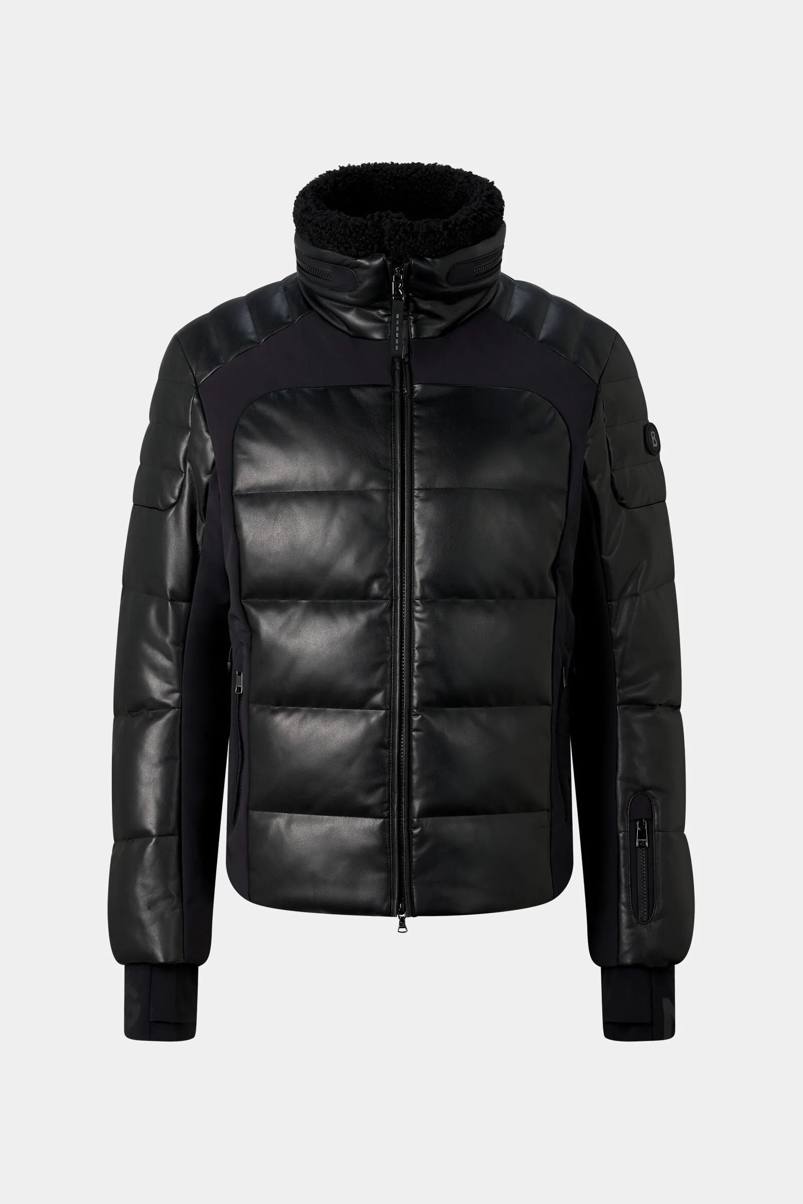 Camden Down Ski Jacket in Black - 1