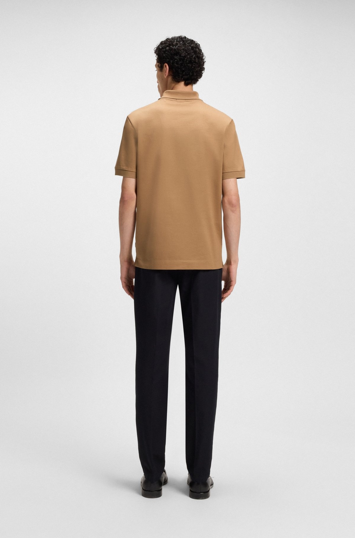MERCERIZED COTTON POLO SHIRT WITH CONTRAST ZIP - 5