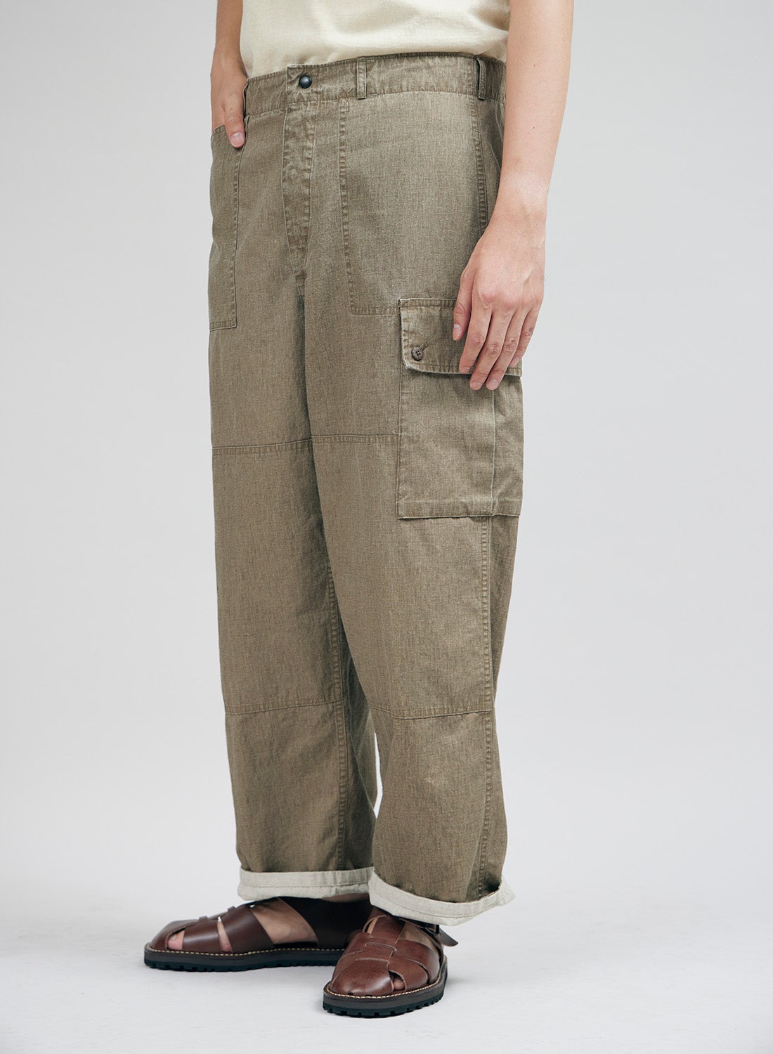 Mountain Pant Reversible in Khaki - 4