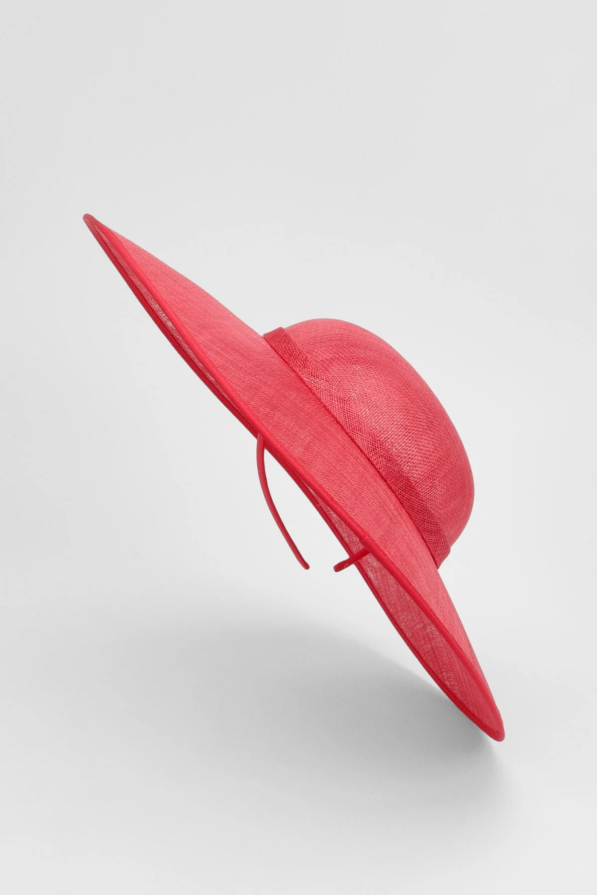 Grosgrain Trim Large Disc Fascinator - 1