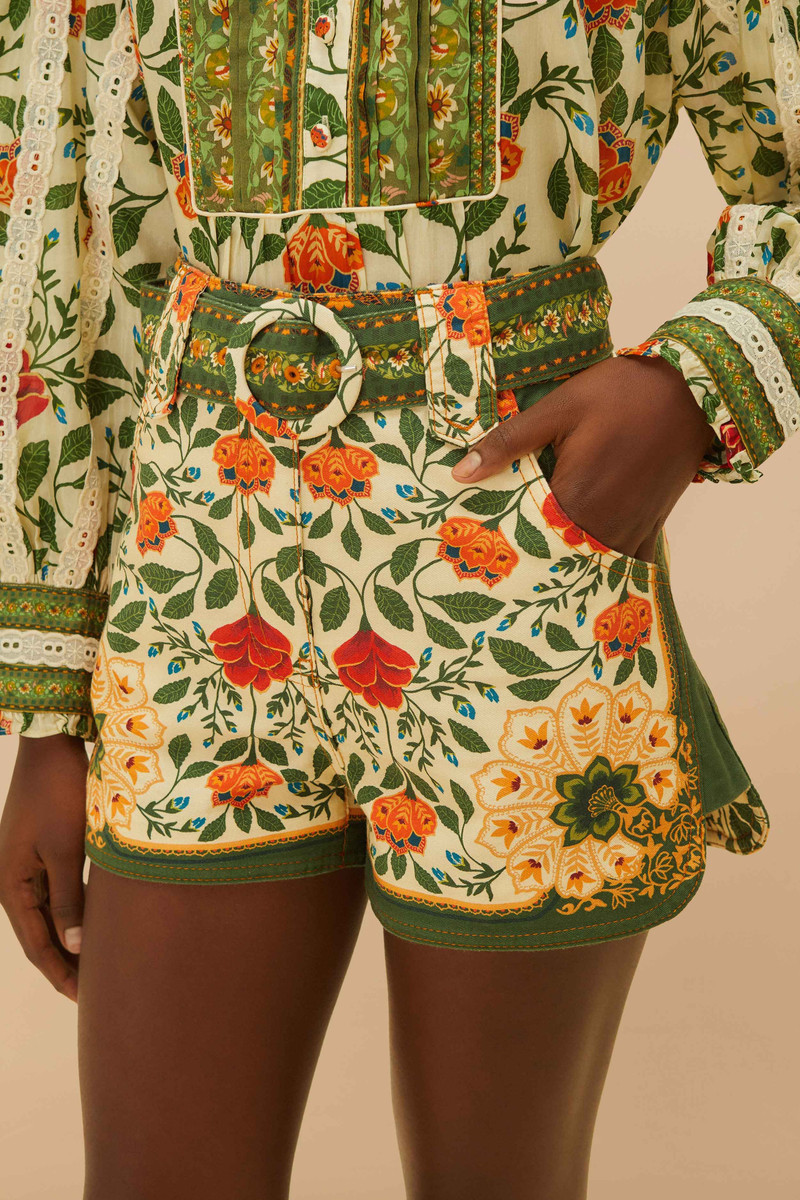FARM RIO Sand Garden Tapestry Shorts outlook