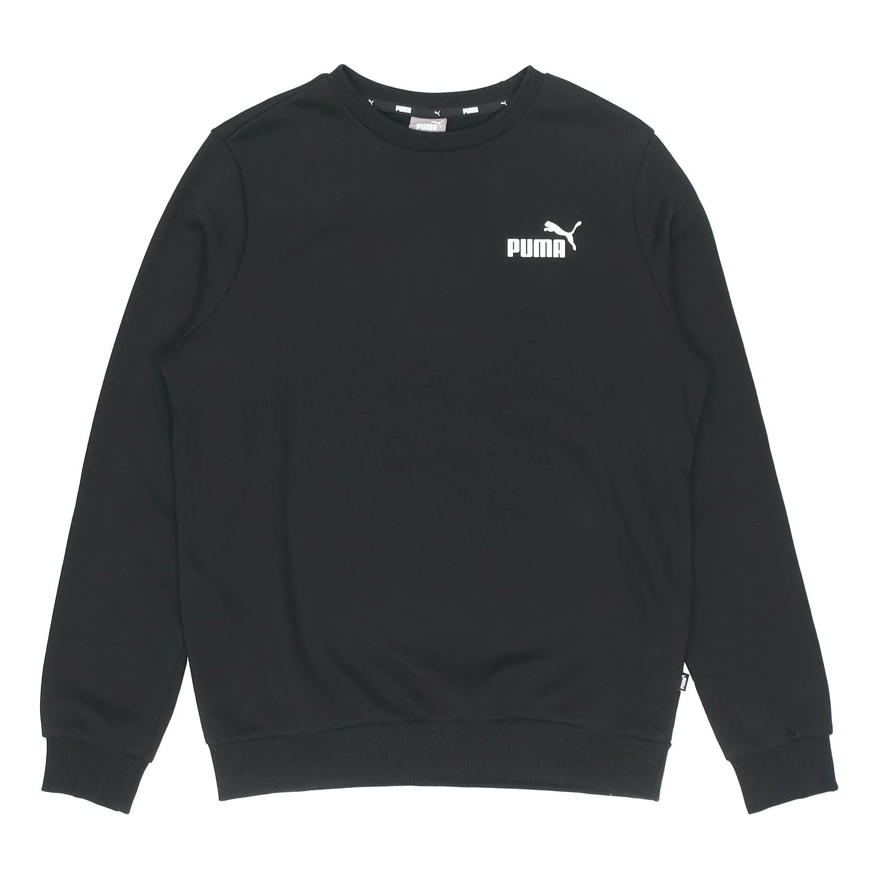 PUMA Casual SportsKnitted Crew Neck Pullover Black 589034-01 - 1