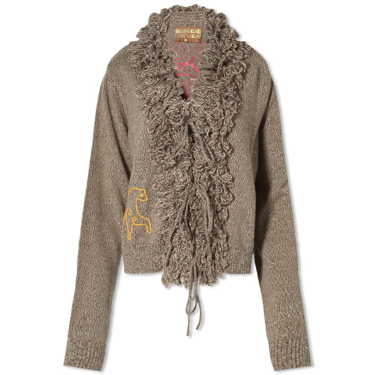 Brain Dead Marled Embroidered Cardigan - 1