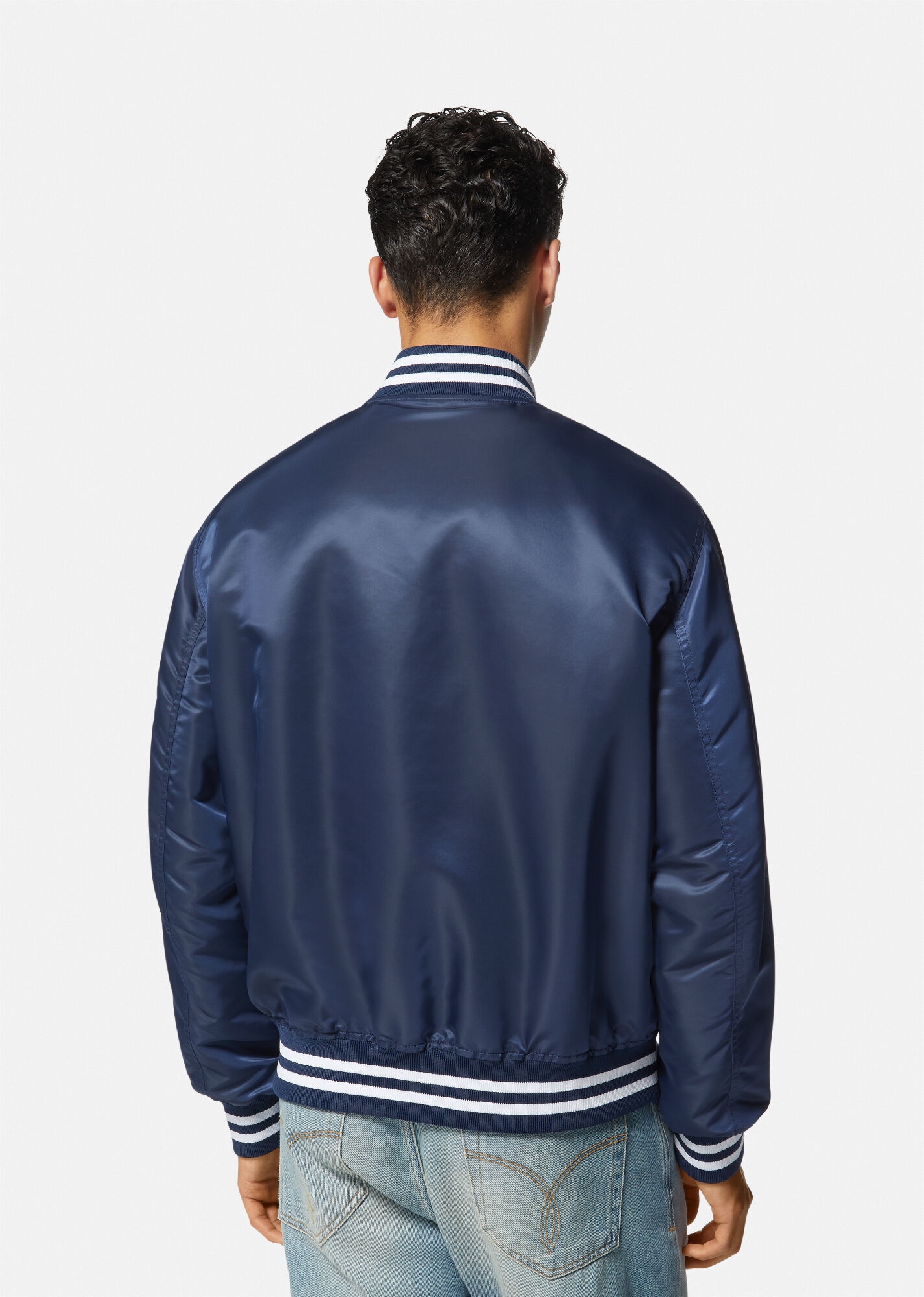 Varsity Nylon Bomber Jacket - 4