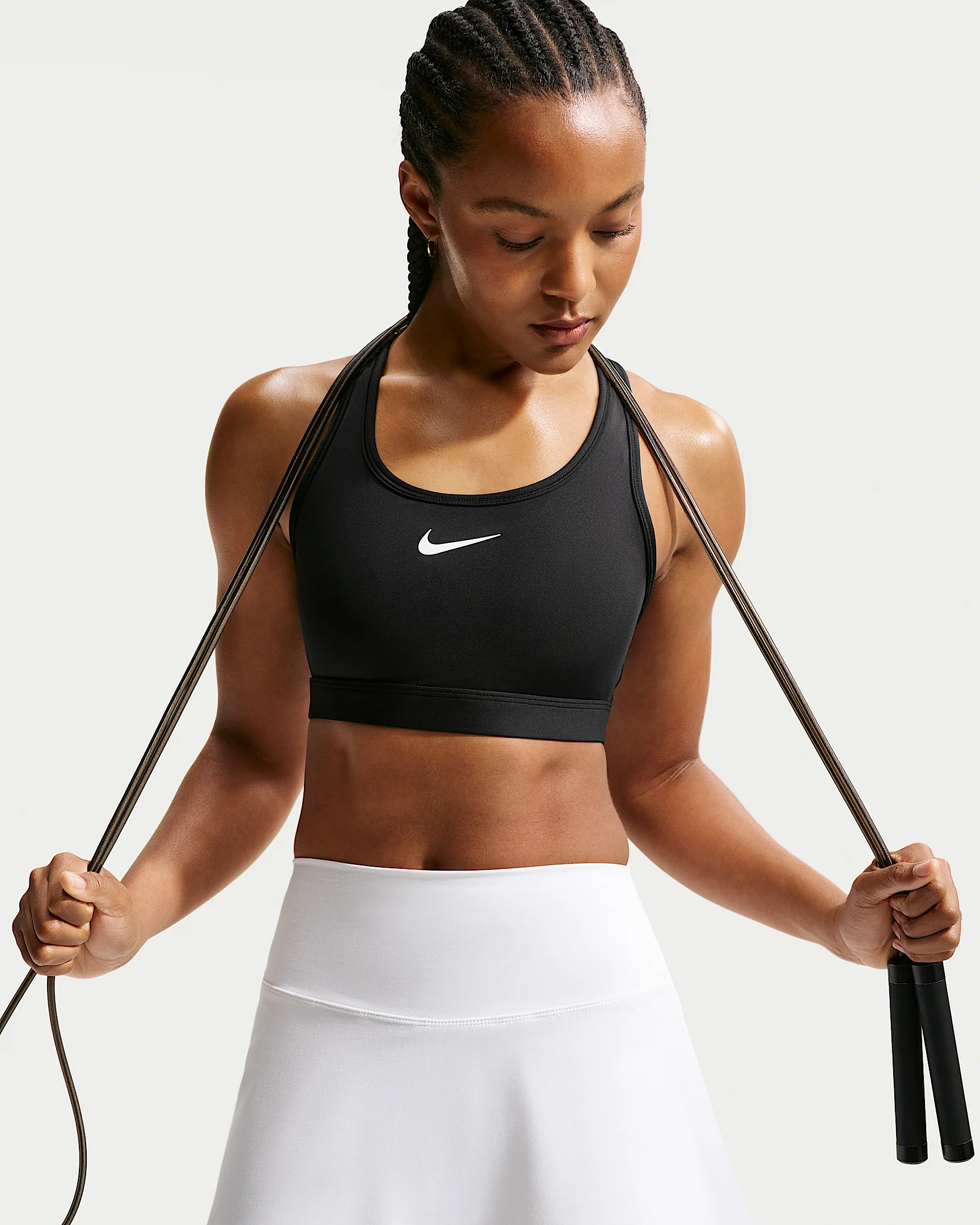 Nike Swoosh 중간 지원 여성 패딩 스포츠 브래지어 - 1