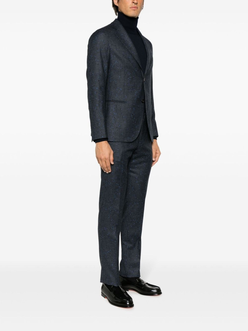 speckled single-breasted suit 3