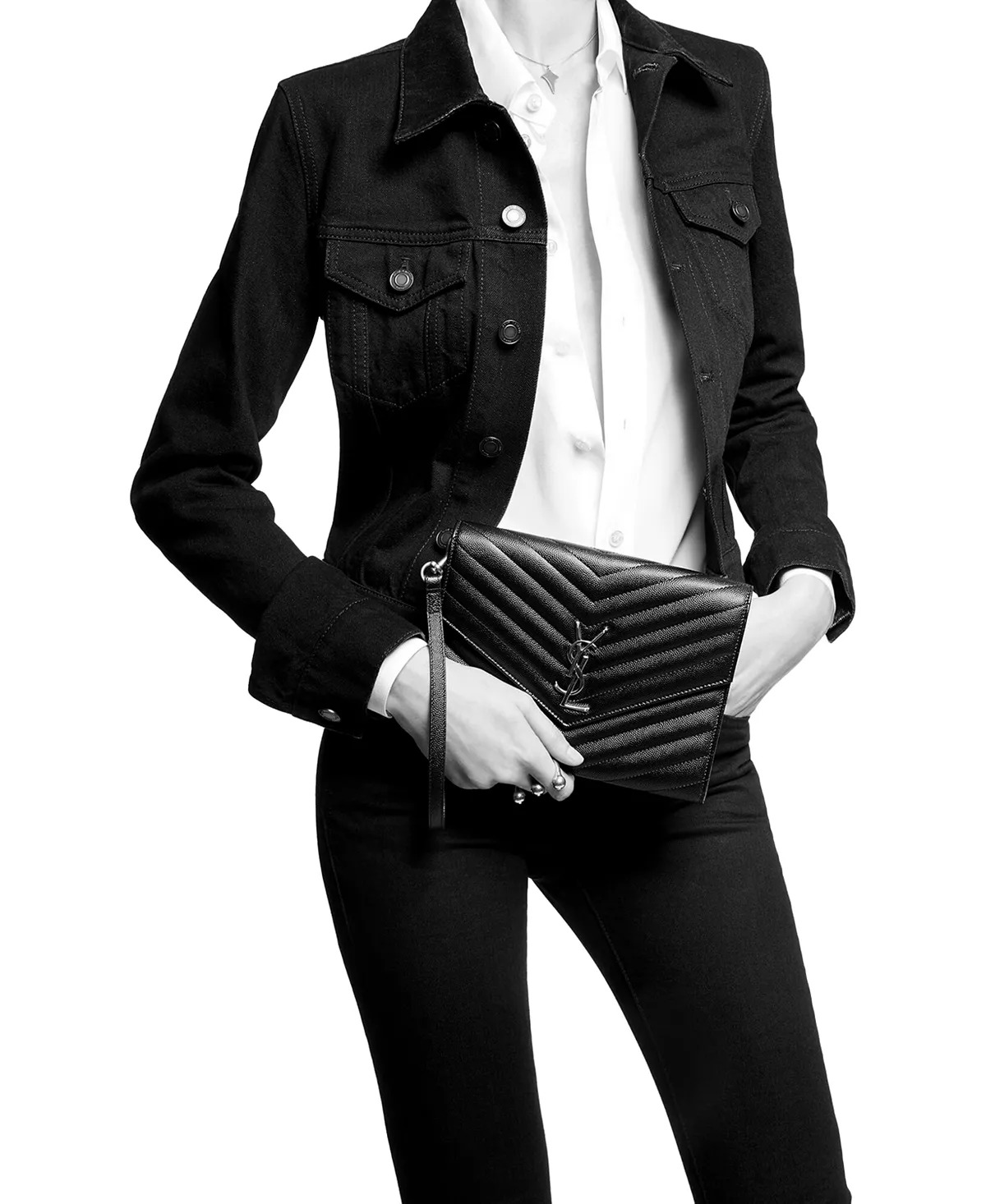 Cassandre Matelasse Flap Pouch In Quilted Grain De Poudre Embossed Leather - 2
