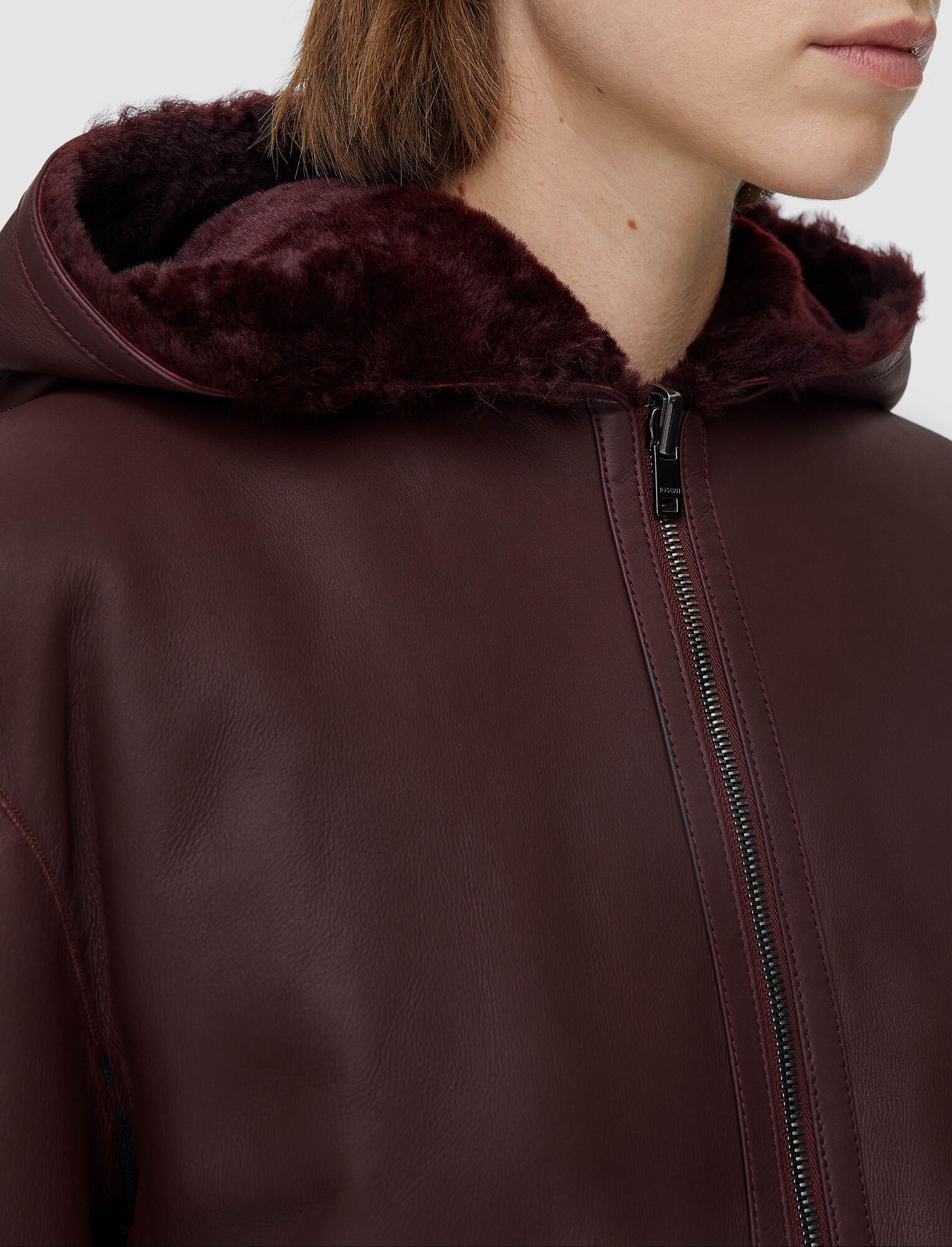 Reversible Shearling Cosser Coat - 6