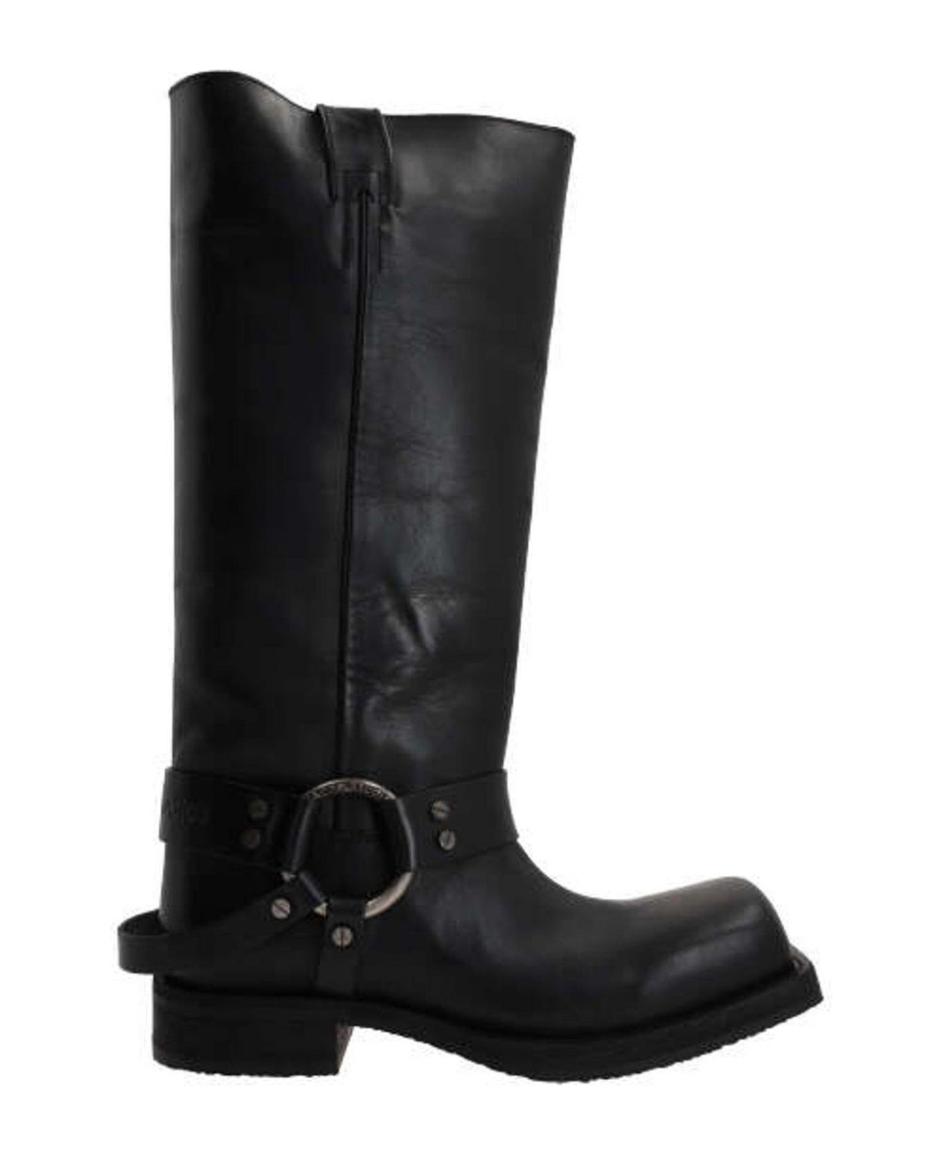 Square Toe Pull-on Boots - 1
