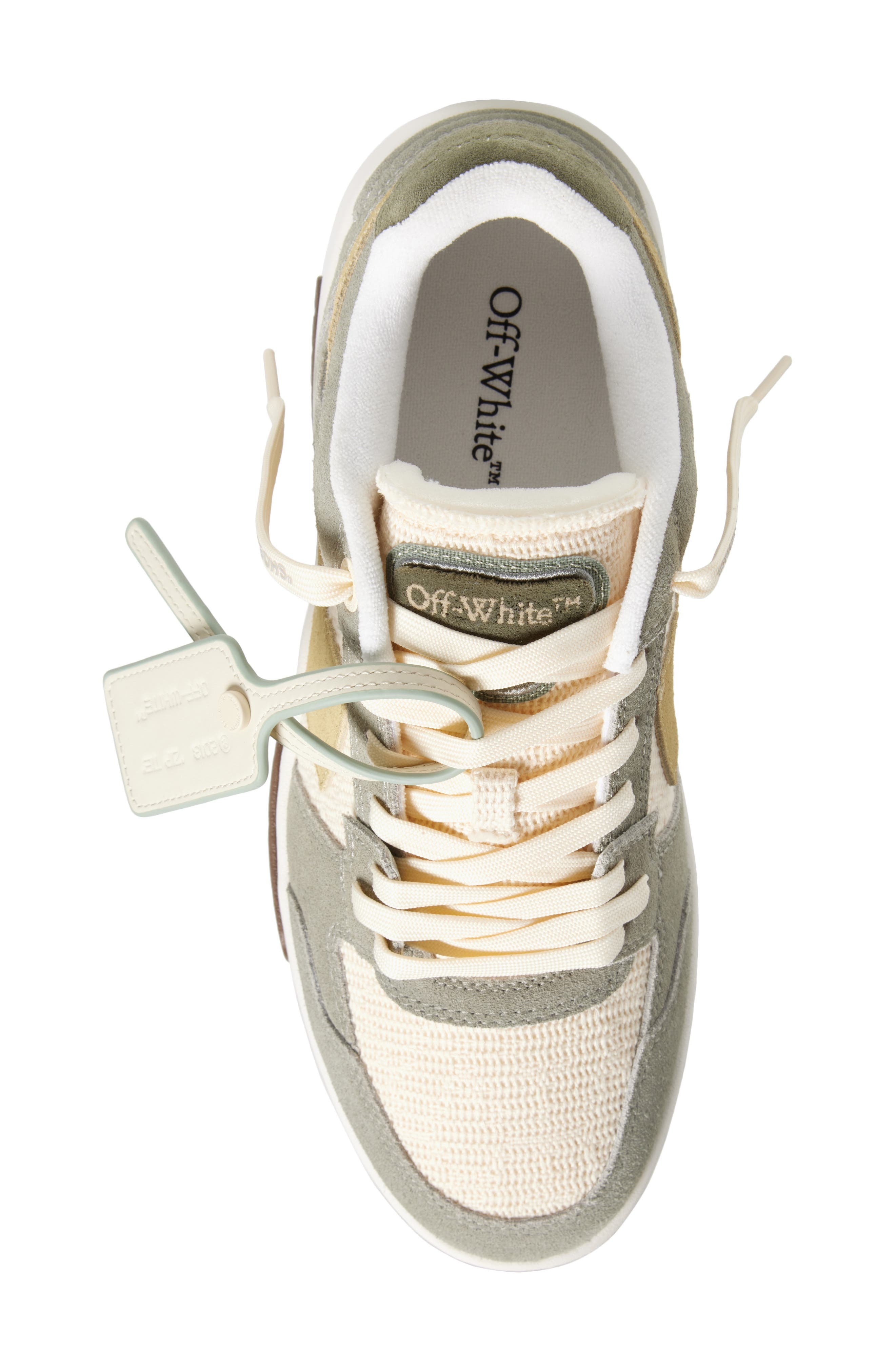 Off-White Slim Out of Office Low Top Sneaker in Medium Grey - 5