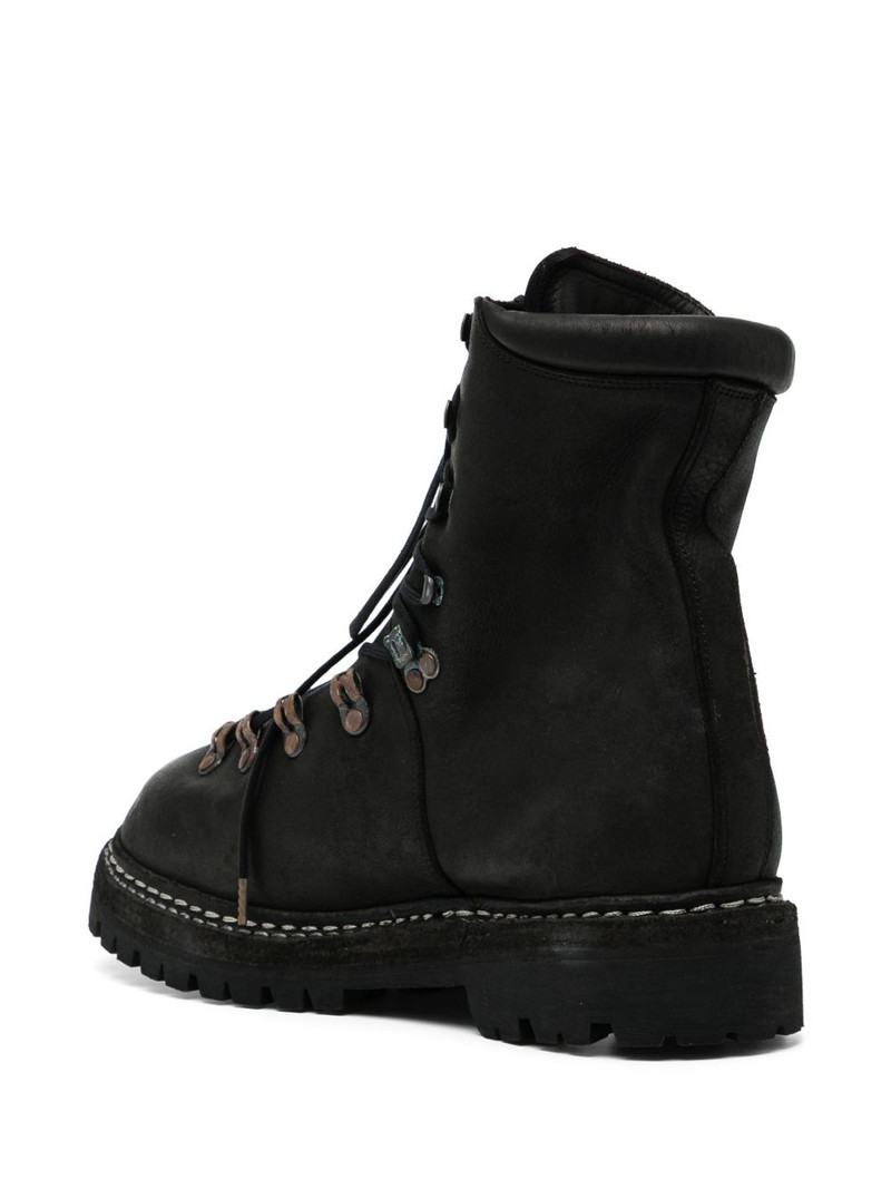 lace-up full-grain leather boots 3