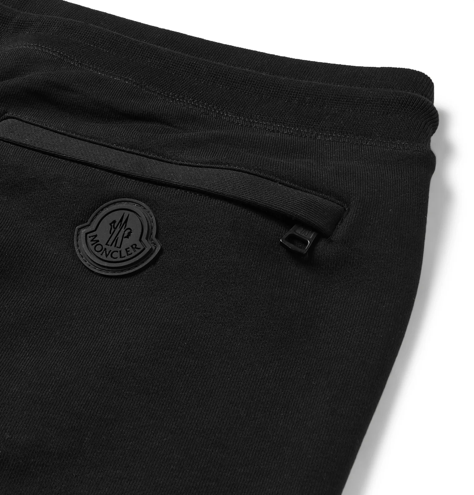 Slim-Fit Tapered Striped Fleece-Back Cotton-Jersey Sweatpants - 5