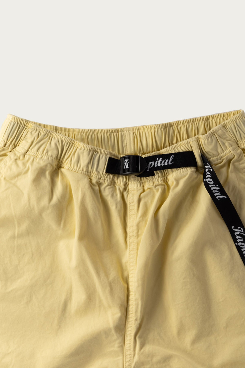 Kapital Combed Burberry EASY Short Pants - Yellow outlook