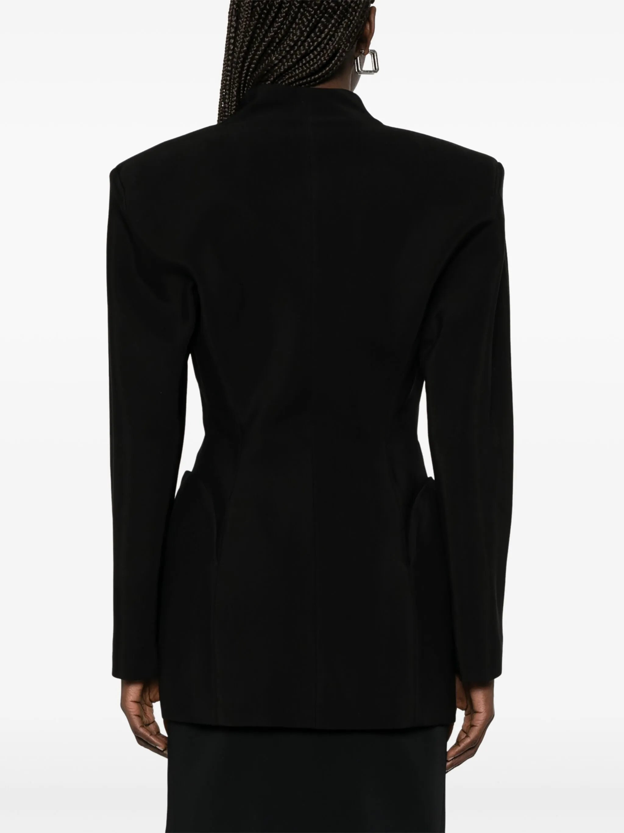 fitted-waist blazer - 4