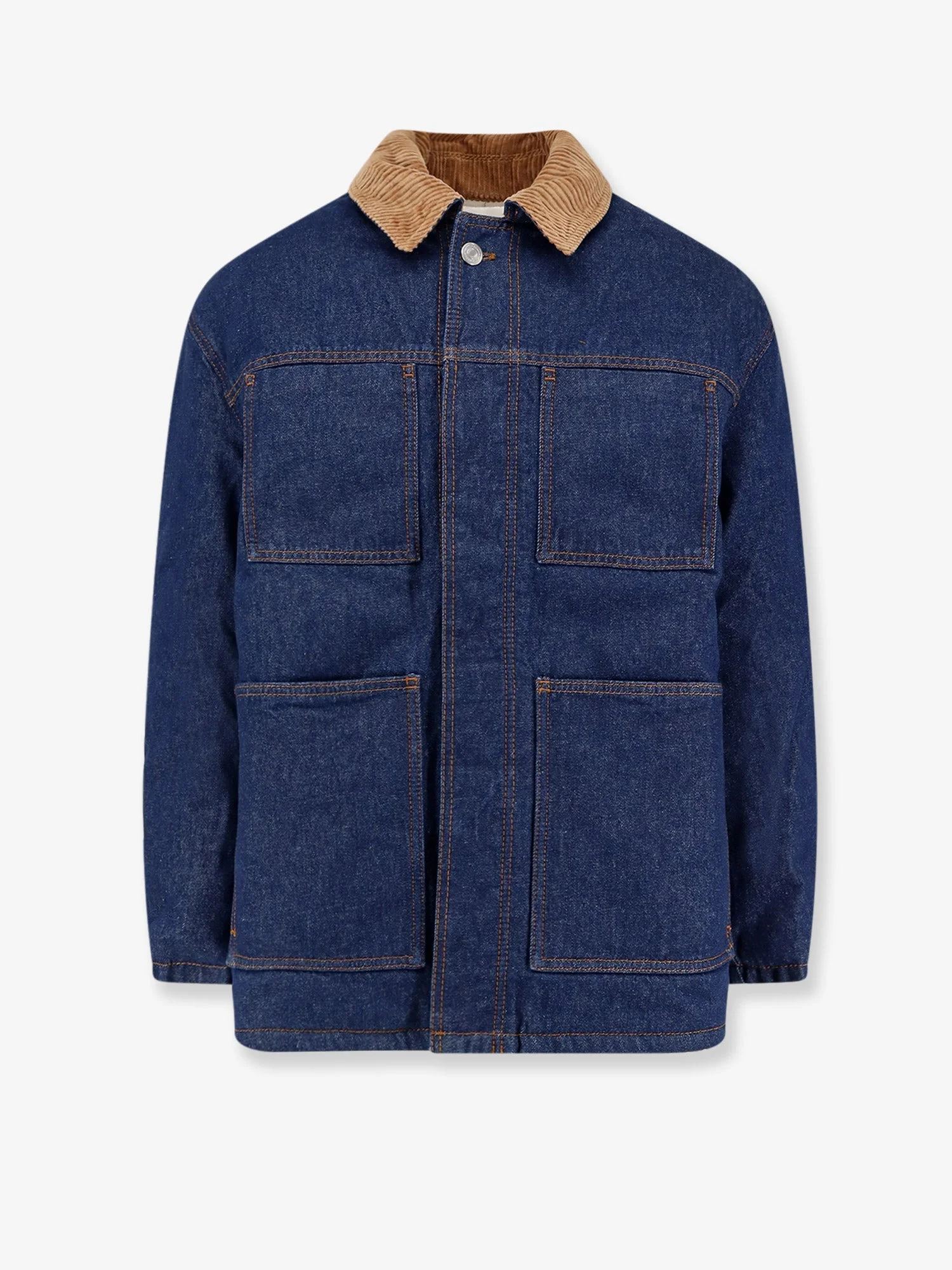Ami Paris Men Padded Denim Jacket - 1