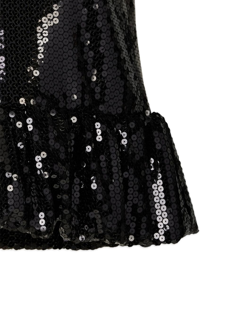 sequin-embellished sleeveless peplum top - 5