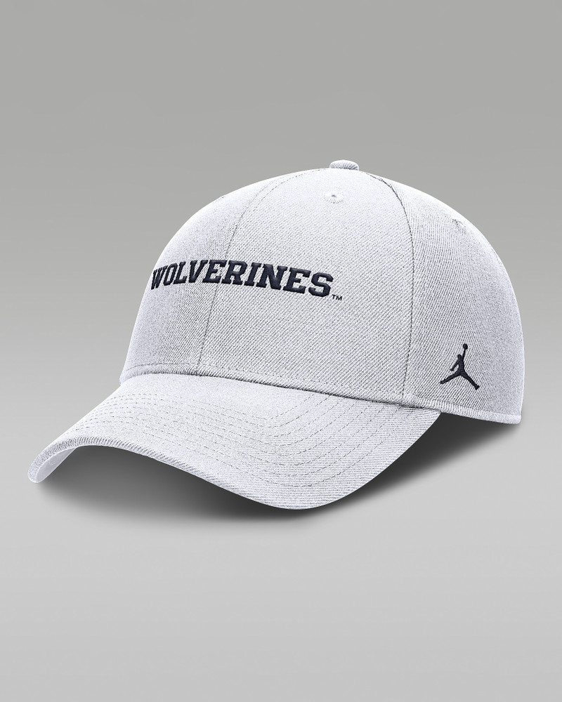 Michigan On-Field Rise Gameday Men's Jordan Brand Dri-FIT College Trucker Adjustable Hat 1