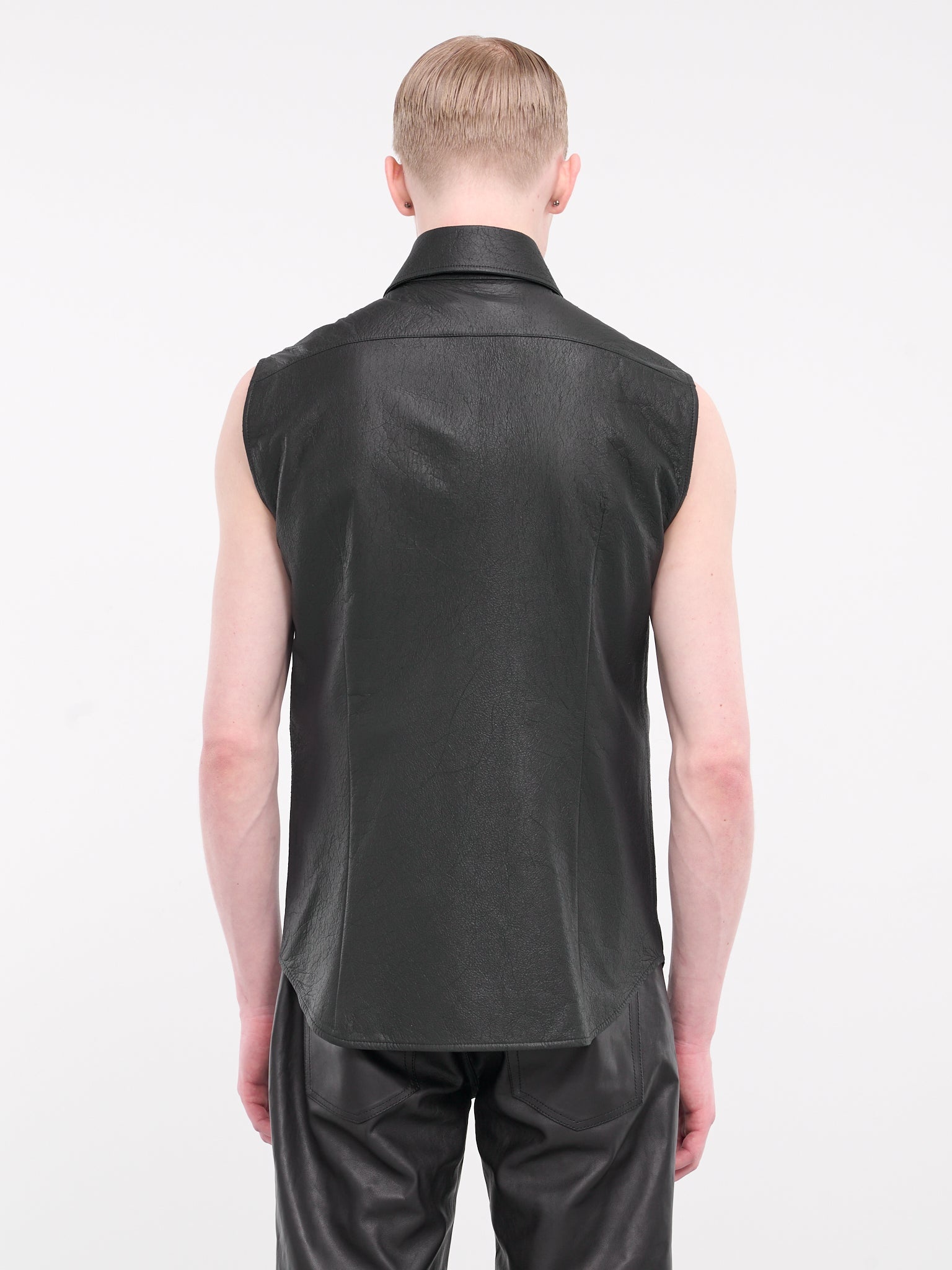 Boldewijn Leather Sleeveless Shirt - 3