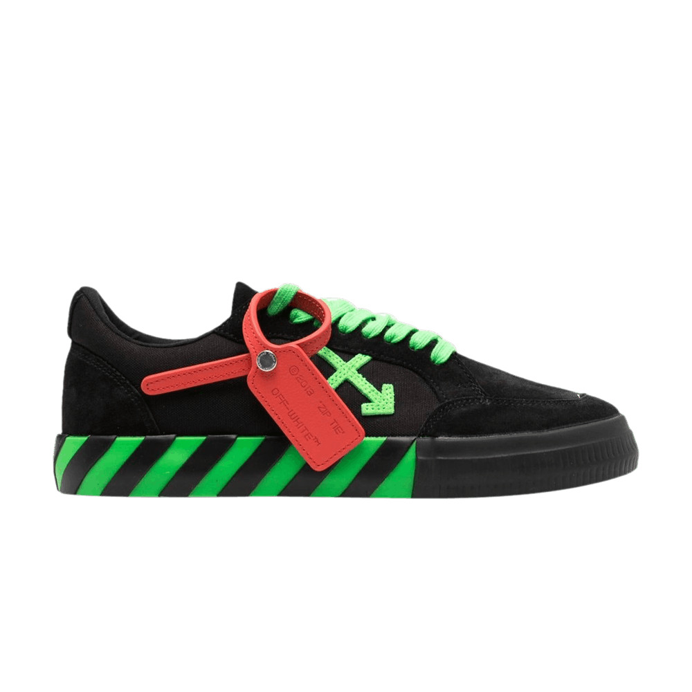 Off white vulc low black yellow green best sale