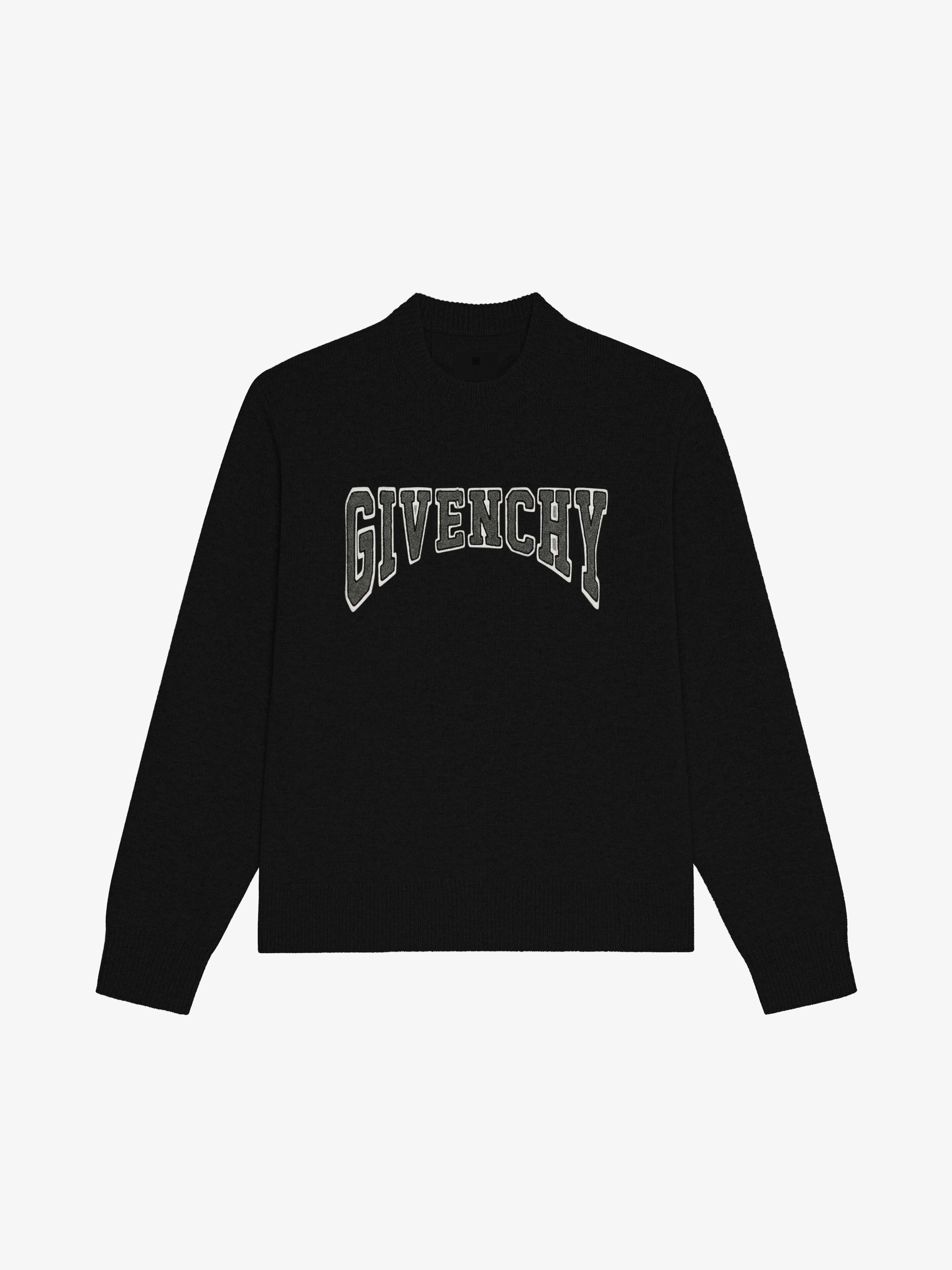 GIVENCHY COLLEGE SWEATER IN WOOL AND CASHMERE - 1