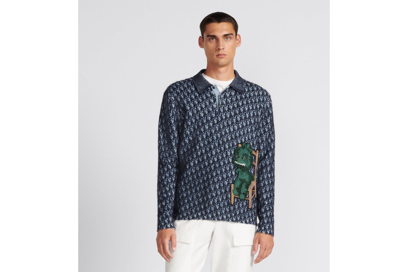 DIOR AND OTANI WORKSHOP Long-Sleeved Polo Shirt 4