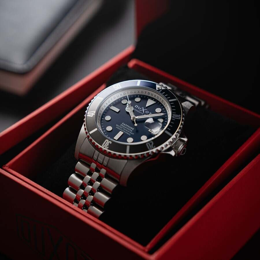 Duxot - Duxot Atlantica Diver Automatic Blue Dial Men's Watch DX-2057-44 - 3