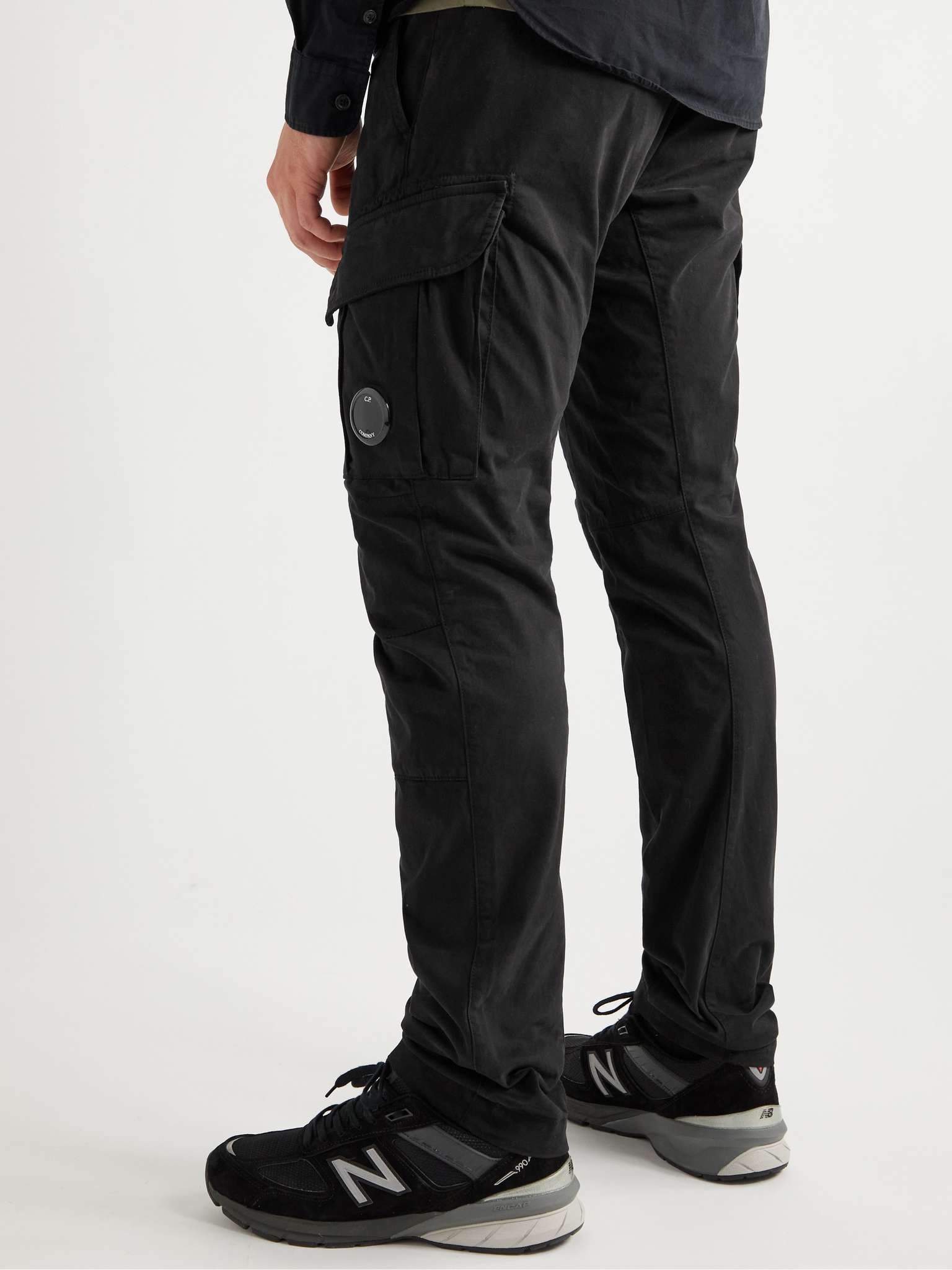 Slim-Fit Tapered Garment-Dyed Stretch-Cotton Sateen Cargo Trousers - 4