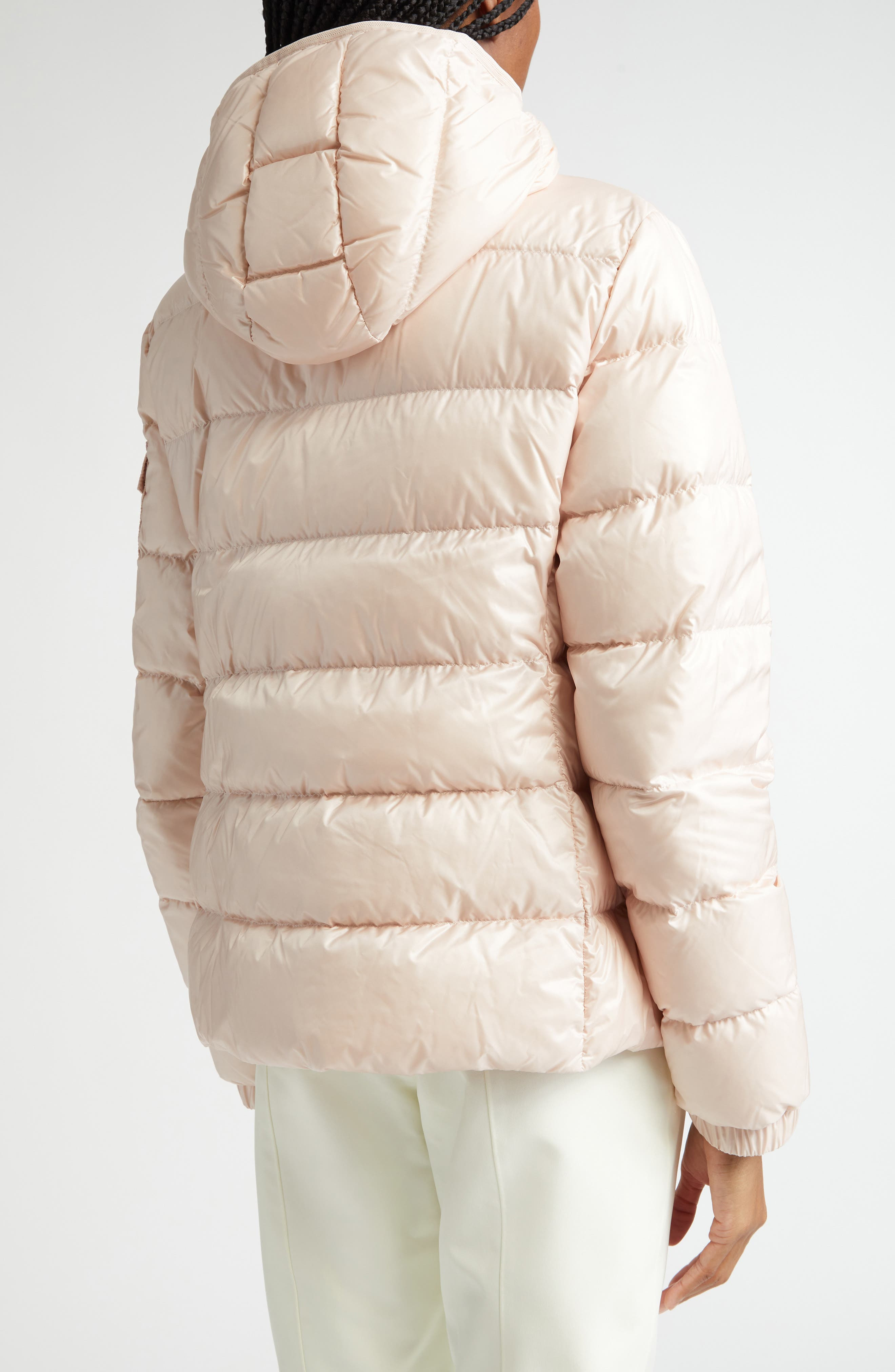Moncler Gles Hooded Down Jacket in Pink at Nordstrom - 2