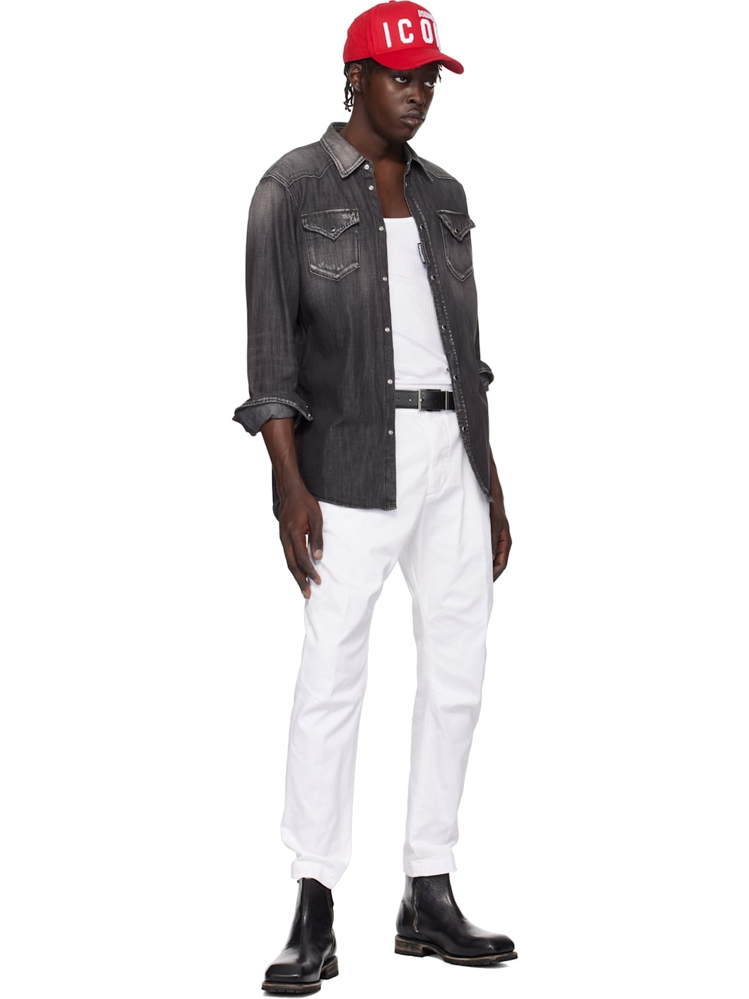 Black Classic Western Shirt - 5