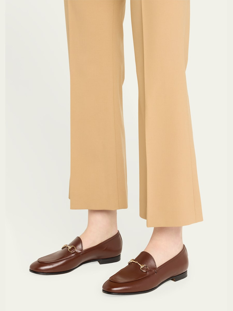 GUCCI Jordaan Leather Horsebit Loafers outlook